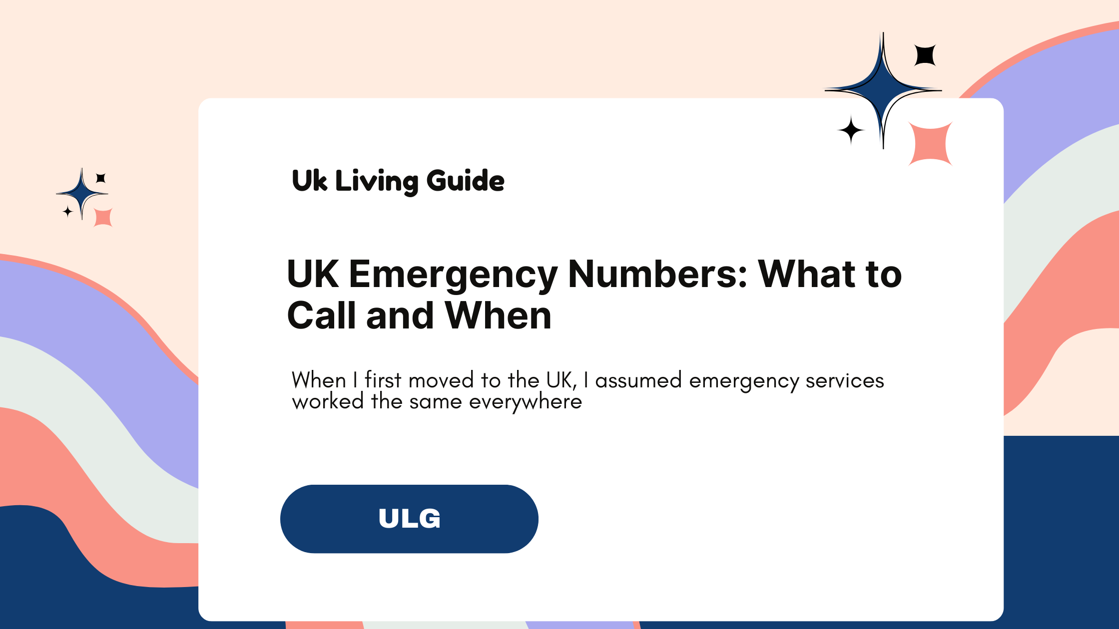 UK Emergency Numbers: What to Call and When